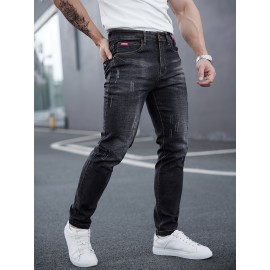 Men's Casual Skinny Jeans, Chic Street Style Stretch Jeans Men's Casual Skinny Jeans, Chic Street Style Stretch Jeans