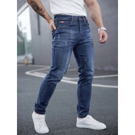 Men's Casual Skinny Jeans, Chic Street Style Stretch Jeans Men's Casual Skinny Jeans, Chic Street Style Stretch Jeans