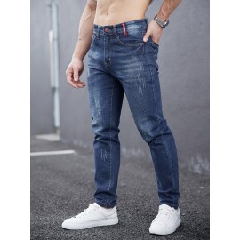 Men's Casual Skinny Jeans, Chic Street Style Stretch Jeans Men's Casual Skinny Jeans, Chic Street Style Stretch Jeans