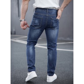 Men's Casual Skinny Jeans, Chic Street Style Stretch Jeans Men's Casual Skinny Jeans, Chic Street Style Stretch Jeans
