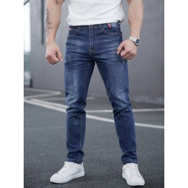 Men's Casual Skinny Jeans, Chic Street Style Stretch Jeans Men's Casual Skinny Jeans, Chic Street Style Stretch Jeans