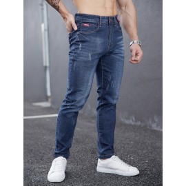 Men's Casual Skinny Jeans, Chic Street Style Stretch Jeans Men's Casual Skinny Jeans, Chic Street Style Stretch Jeans