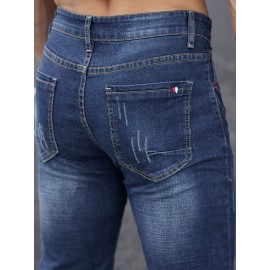 Men's Casual Skinny Jeans, Chic Street Style Stretch Jeans Men's Casual Skinny Jeans, Chic Street Style Stretch Jeans