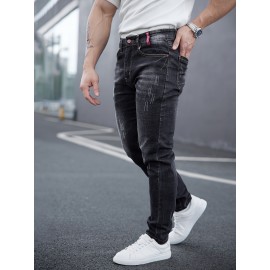 Men's Casual Skinny Jeans, Chic Street Style Stretch Jeans Men's Casual Skinny Jeans, Chic Street Style Stretch Jeans