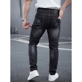 Men's Casual Skinny Jeans, Chic Street Style Stretch Jeans Men's Casual Skinny Jeans, Chic Street Style Stretch Jeans