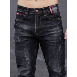 Men's Casual Skinny Jeans, Chic Street Style Stretch Jeans Men's Casual Skinny Jeans, Chic Street Style Stretch Jeans