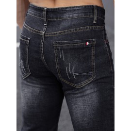 Men's Casual Skinny Jeans, Chic Street Style Stretch Jeans Men's Casual Skinny Jeans, Chic Street Style Stretch Jeans