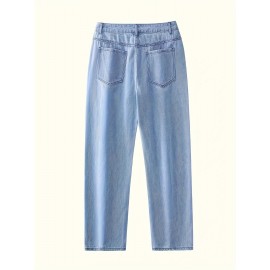 Men's Loose Fit Wide Leg Jeans, Men's Stylish Comfy Denim Pants, Street Style Fashion Men's Loose Fit Wide Leg Jeans, Men's Stylish Comfy Denim Pants, Street Style Fashion