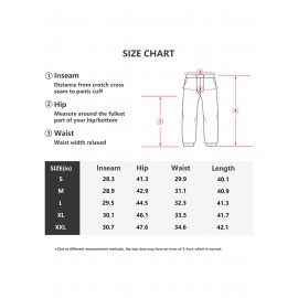 1pc Men'S Casual Cotton Sweatpants with Letter Print, Elastic Waist Drawstring, Knit Fabric, Regular Fit for Outdoors - 50% Cotton, 50% Polyester Blend, Adult Autumn/Winter Fashion Pants 1pc Men'S Casual Cotton Sweatpants with Letter Print, Elastic Waist Drawstring, Knit Fabric, Regular Fit for Outdoors - 50% Cotton, 50% Polyester Blend, Adult Autumn/Winter Fashion Pants