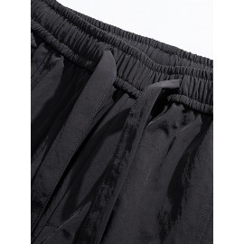 Relaxed Fit, Men's Vintage-Inspired Cargo Pants - Nylon, Casual Fit with Drawstring Waist for Spring/Fall Relaxed Fit, Men's Vintage-Inspired Cargo Pants - Nylon, Casual Fit with Drawstring Waist for Spring/Fall