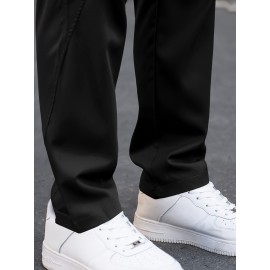 Men's Cargo Pants, Fashionable Casual Workwear, Polyester, Solid Color, Non-Stretch, Regular Fit, Woven Fabric, Novelty Clothing for Men Men's Cargo Pants, Fashionable Casual Workwear, Polyester, Solid Color, Non-Stretch, Regular Fit, Woven Fabric, Novelty Clothing for Men