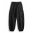 [1pc Men'S Casual Cargo Pants] Men'S Casual Cargo Pants, Polyester 100%, Loose Fit, Non-Stretch, Solid Color, with Drawstring, Multiple Pockets, for Spring/Fall, Woven Regular Length