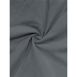 Men's Casual Cargo Pants with Drawstring - Soft, Loose Fit with Multiple Pockets, Solid Color, Machine Washable Men's Casual Cargo Pants with Drawstring - Soft, Loose Fit with Multiple Pockets, Solid Color, Machine Washable