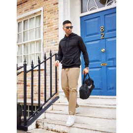 1pc Men'S Casual Cotton Drawstring Pants - Solid Color, Non-Stretch Fabric, Regular Fit, All-Season Straight Leg Cargo Trousers 1pc Men'S Casual Cotton Drawstring Pants - Solid Color, Non-Stretch Fabric, Regular Fit, All-Season Straight Leg Cargo Trousers