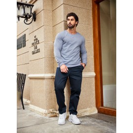 1pc Men'S Casual Cotton Drawstring Pants - Solid Color, Non-Stretch Fabric, Regular Fit, All-Season Straight Leg Cargo Trousers 1pc Men'S Casual Cotton Drawstring Pants - Solid Color, Non-Stretch Fabric, Regular Fit, All-Season Straight Leg Cargo Trousers