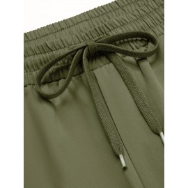 1pc Men'S Casual Cotton Drawstring Pants - Solid Color, Non-Stretch Fabric, Regular Fit, All-Season Straight Leg Cargo Trousers 1pc Men'S Casual Cotton Drawstring Pants - Solid Color, Non-Stretch Fabric, Regular Fit, All-Season Straight Leg Cargo Trousers