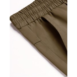 1pc Men'S Casual Cotton Drawstring Pants - Solid Color, Non-Stretch Fabric, Regular Fit, All-Season Straight Leg Cargo Trousers 1pc Men'S Casual Cotton Drawstring Pants - Solid Color, Non-Stretch Fabric, Regular Fit, All-Season Straight Leg Cargo Trousers