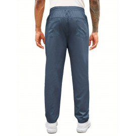 1pc Men'S Casual Cotton Drawstring Pants - Solid Color, Non-Stretch Fabric, Regular Fit, All-Season Straight Leg Cargo Trousers 1pc Men'S Casual Cotton Drawstring Pants - Solid Color, Non-Stretch Fabric, Regular Fit, All-Season Straight Leg Cargo Trousers