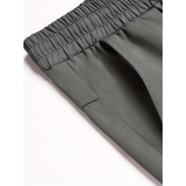1pc Men'S Casual Cotton Drawstring Pants - Solid Color, Non-Stretch Fabric, Regular Fit, All-Season Straight Leg Cargo Trousers 1pc Men'S Casual Cotton Drawstring Pants - Solid Color, Non-Stretch Fabric, Regular Fit, All-Season Straight Leg Cargo Trousers
