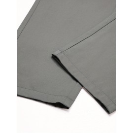 1pc Men'S Casual Cotton Drawstring Pants - Solid Color, Non-Stretch Fabric, Regular Fit, All-Season Straight Leg Cargo Trousers 1pc Men'S Casual Cotton Drawstring Pants - Solid Color, Non-Stretch Fabric, Regular Fit, All-Season Straight Leg Cargo Trousers