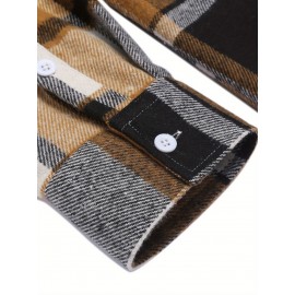Mens Flannel Shirt Long Sleeve Plaid Jacket Casual Button Down Shirts Shacket Mens Flannel Shirt Long Sleeve Plaid Jacket Casual Button Down Shirts Shacket