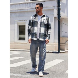 Mens Flannel Shirt Long Sleeve Plaid Jacket Casual Button Down Shirts Shacket Mens Flannel Shirt Long Sleeve Plaid Jacket Casual Button Down Shirts Shacket