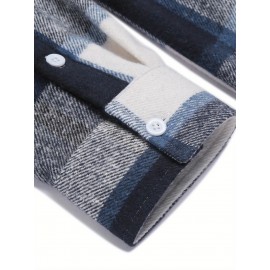 Mens Flannel Shirt Long Sleeve Plaid Jacket Casual Button Down Shirts Shacket Mens Flannel Shirt Long Sleeve Plaid Jacket Casual Button Down Shirts Shacket