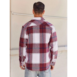 Mens Flannel Shirt Long Sleeve Plaid Jacket Casual Button Down Shirts Shacket Mens Flannel Shirt Long Sleeve Plaid Jacket Casual Button Down Shirts Shacket