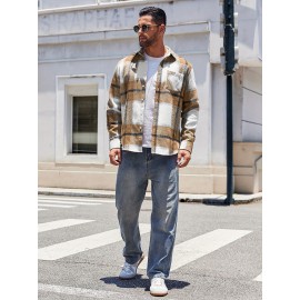 Mens Flannel Shirt Long Sleeve Plaid Jacket Casual Button Down Shirts Shacket Mens Flannel Shirt Long Sleeve Plaid Jacket Casual Button Down Shirts Shacket