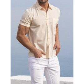 Mens Summer Beach Shirt Short Sleeve Shirts Casual Button Down Shirts Wrinkle Free Mens Summer Beach Shirt Short Sleeve Shirts Casual Button Down Shirts Wrinkle Free