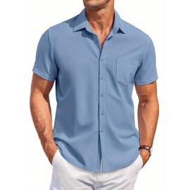Mens Summer Beach Shirt Short Sleeve Shirts Casual Button Down Shirts Wrinkle Free Mens Summer Beach Shirt Short Sleeve Shirts Casual Button Down Shirts Wrinkle Free