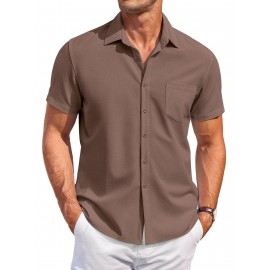 Mens Summer Beach Shirt Short Sleeve Shirts Casual Button Down Shirts Wrinkle Free Mens Summer Beach Shirt Short Sleeve Shirts Casual Button Down Shirts Wrinkle Free