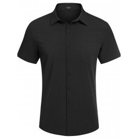 Mens Summer Beach Shirt Short Sleeve Shirts Casual Button Down Shirts Wrinkle Free Mens Summer Beach Shirt Short Sleeve Shirts Casual Button Down Shirts Wrinkle Free
