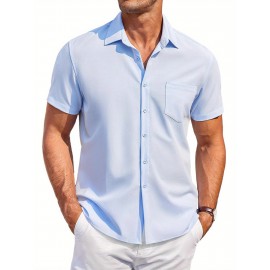 Mens Summer Beach Shirt Short Sleeve Shirts Casual Button Down Shirts Wrinkle Free Mens Summer Beach Shirt Short Sleeve Shirts Casual Button Down Shirts Wrinkle Free