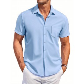 Mens Summer Beach Shirt Short Sleeve Shirts Casual Button Down Shirts Wrinkle Free Mens Summer Beach Shirt Short Sleeve Shirts Casual Button Down Shirts Wrinkle Free