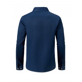 Mens Button Down Shirt Long Sleeve Wrinkle Free Casual Shirt For Men Untucked Shirts With Pocket Mens Button Down Shirt Long Sleeve Wrinkle Free Casual Shirt For Men Untucked Shirts With Pocket