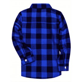 Men's Casual Long Sleeved Shirt, With A Collar Design And Checkered Pattern That Exudes Vitality, And Pocket Design That Is More Convenient. Men's Casual Long Sleeved Shirt, With A Collar Design And Checkered Pattern That Exudes Vitality, And Pocket Design That Is More Convenient.