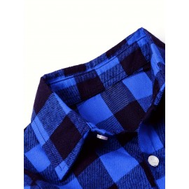 Men's Casual Long Sleeved Shirt, With A Collar Design And Checkered Pattern That Exudes Vitality, And Pocket Design That Is More Convenient. Men's Casual Long Sleeved Shirt, With A Collar Design And Checkered Pattern That Exudes Vitality, And Pocket Design That Is More Convenient.