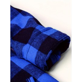 Men's Casual Long Sleeved Shirt, With A Collar Design And Checkered Pattern That Exudes Vitality, And Pocket Design That Is More Convenient. Men's Casual Long Sleeved Shirt, With A Collar Design And Checkered Pattern That Exudes Vitality, And Pocket Design That Is More Convenient.