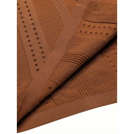 Men'S Summer Casual Knit Button-Down Lapel Shirts - Regular Fit, Slight Stretch Fabric, Solid Color Short Sleeve Casual Shirt with Button Detail Men'S Summer Casual Knit Button-Down Lapel Shirts - Regular Fit, Slight Stretch Fabric, Solid Color Short Sleeve Casual Shirt with Button Detail