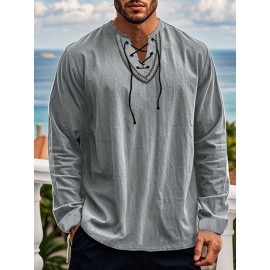 European And American Four Season Loose Fitting Pullover Retro Ethnic Style Casual Stand Up Collar Shirt European And American Four Season Loose Fitting Pullover Retro Ethnic Style Casual Stand Up Collar Shirt