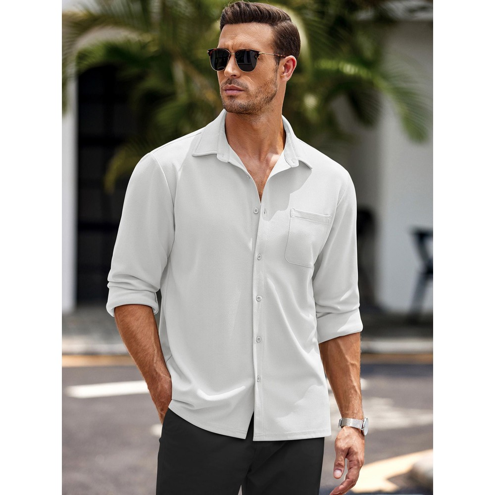 Men's Oxford Shirt Long Sleeve Dress Shirts Casual Button Down Shirts Regular Fit Men's Oxford Shirt Long Sleeve Dress Shirts Casual Button Down Shirts Regular Fit