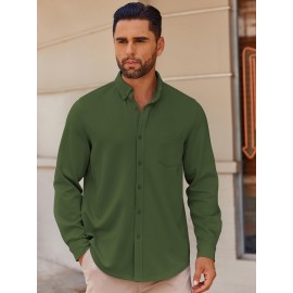 Men'S Long Sleeve Wrinkle Free Shirt Casual Button Down Shirt for Men Untucked Shirts with Pocket Men'S Long Sleeve Wrinkle Free Shirt Casual Button Down Shirt for Men Untucked Shirts with Pocket