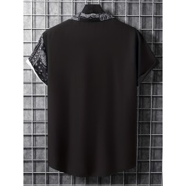 Men's Retro Flower Print Short Sleeve Shirt - Trendy & Comfortable Summer Clothing Men's Retro Flower Print Short Sleeve Shirt - Trendy & Comfortable Summer Clothing