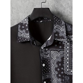 Men's Retro Flower Print Short Sleeve Shirt - Trendy & Comfortable Summer Clothing Men's Retro Flower Print Short Sleeve Shirt - Trendy & Comfortable Summer Clothing