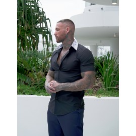 Solid Color Men's Casual Short Sleeve Shirt, Men's Shirt For Summer, Tops For Men Solid Color Men's Casual Short Sleeve Shirt, Men's Shirt For Summer, Tops For Men
