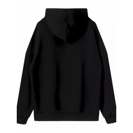 Men's Oversized Hip-Hop Style Hoodie with Geometric Print - Casual Pullover Sweatshirt for Fall & Winter, Polyester, Machine Washable Men's Oversized Hip-Hop Style Hoodie with Geometric Print - Casual Pullover Sweatshirt for Fall & Winter, Polyester, Machine Washable