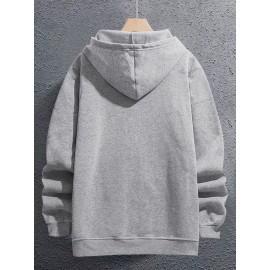Men's Fashion Geometric Cross Print Hoodie with Comfort Pockets, Full Zip Regular Fit Polyester Knit Fabric Hooded Sweatshirt with Slight Stretch - All Season Style Men's Fashion Geometric Cross Print Hoodie with Comfort Pockets, Full Zip Regular Fit Polyester Knit Fabric Hooded Sweatshirt with Slight Stretch - All Season Style
