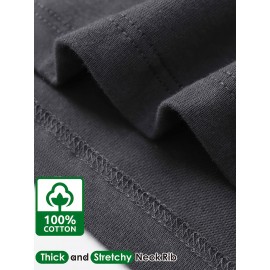 Men's Casual Cotton Long Sleeve T-Shirt - Crew Neck, Loose Fit, Spring & Fall Collection Men's Casual Cotton Long Sleeve T-Shirt - Crew Neck, Loose Fit, Spring & Fall Collection