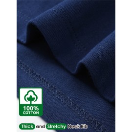 Men's Casual Cotton Long Sleeve T-Shirt - Crew Neck, Loose Fit, Spring & Fall Collection Men's Casual Cotton Long Sleeve T-Shirt - Crew Neck, Loose Fit, Spring & Fall Collection
